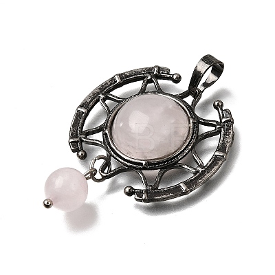 Natural Rose Quartz Pendants GG-CBA7610-03AS-06-1