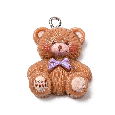 Aninal Theme Opaque Resin Pendants RE-CBA6A90-07P-05-1