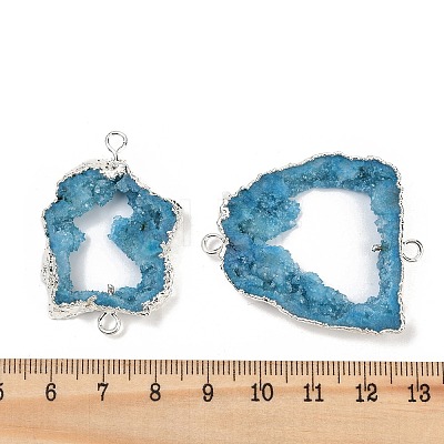 Dyed Natural Druzy Agate links G-R012-05S-05-1
