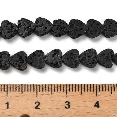 Synthetic Lava Rock Dyed Beads Strands G-R010-01F-1