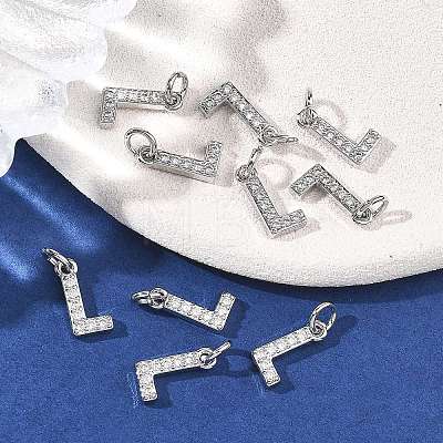 SHEGRACE Brass Micro Pave Clear Cubic Zirconia Pendants XGRQ29646-394P-L-1