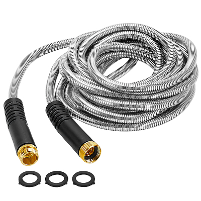 201 Stainless Steel & Aluminum Garden Hose Pipe AJEW-WH0696-686B-1