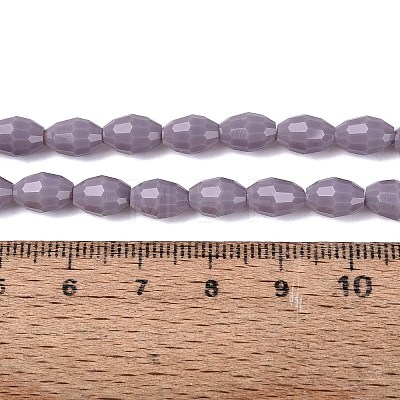 Opaque Solid Color Glass Beads Strands GLAA-N071-01A-C10-1
