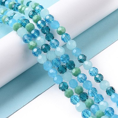 Glass Beads Strands GLAA-E036-09G-1
