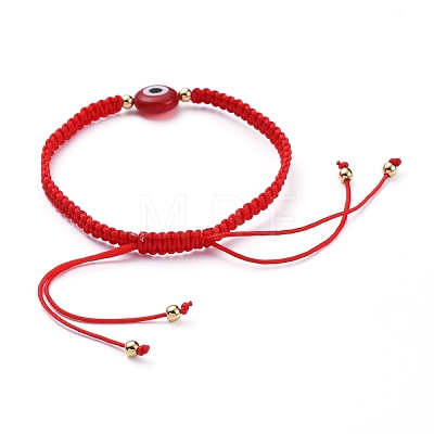 Adjustable Nylon Thread Braided Bead Bracelets BJEW-JB05293-1
