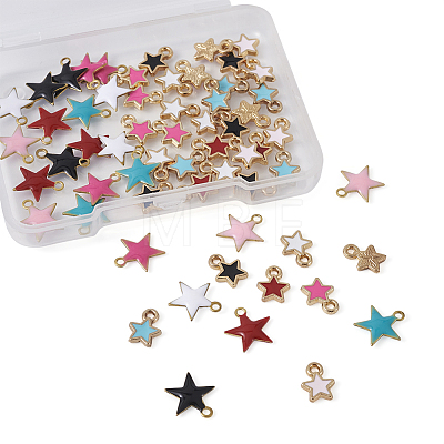 Alloy & Brass Enamel Charm Sets ENAM-TA0001-10-1