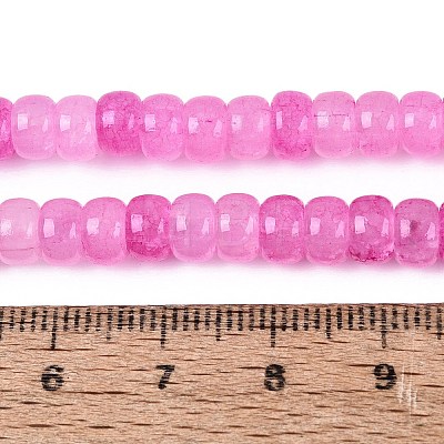 Ombre Effect Dyed Glass Beads Strands GLAA-Q106-05A-A12-1