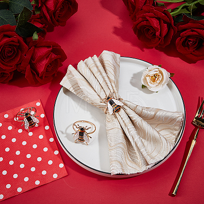 18Pcs Alloy Enamel Napkin Rings AJEW-DR0002-70-1