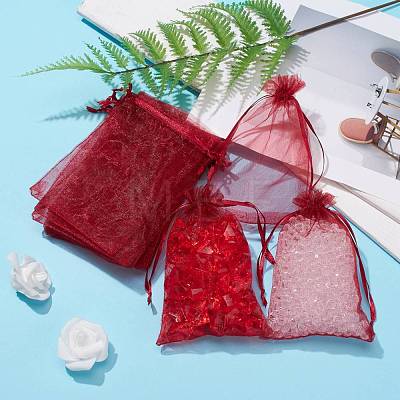 Organza Gift Bags with Drawstring OP-R016-10x15cm-03-1