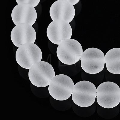 Transparent Glass Beads Strands GLAA-T032-T6mm-MD13-1