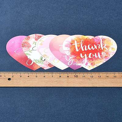 Coated Paper Thank You Greeting Card DIY-FS0007-76D-1