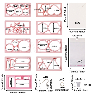 Fashewelry DIY Earring Making Finding Kit DIY-FW0001-19-1