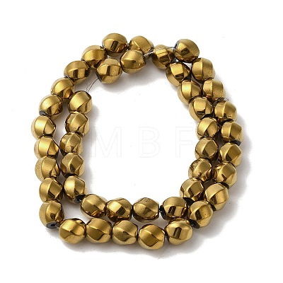 Electroplated Synthetic Magnetic Hematite Beads Strands G-I364-J01-01-1