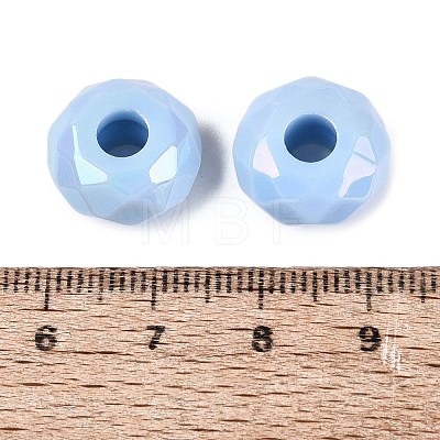 Opaque Acrylic European Beads OACR-E033-23F-1