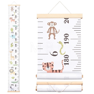 Creative Cartoon Decorative Home Canvas Hanging Height Measurement Ruler HJEW-WH0042-47E-1