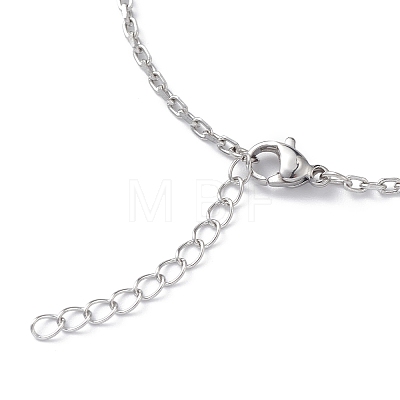 304 Stainless Steel Cable Chain Bracelet for Men Women STAS-B039-04P-1