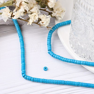 Synthetic Turquoise Beads Strands X-TURQ-G110-4x2mm-06-1