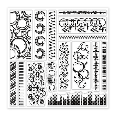 PVC Plastic Stamps DIY-WH0372-0064-1