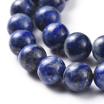 Natural Lapis Lazuli Round Beads Strands X-G-I181-09-8mm-1