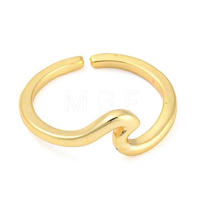 Rack Plating Brass Cuff Rings RJEW-G292-02G-1