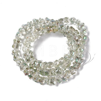 Electroplate Glass Beads Strands EGLA-L030-HR03-1