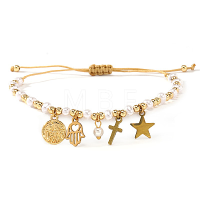 304 Stainless Steel Charm Bracelets BA2405-3-1