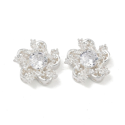 Brass Pave Cubic Zirconia Multi-Strands Links KK-B172-21S-01-1