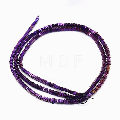 Electroplate Non-magnetic Synthetic Hematite Beads Strands G-L489-D04-1