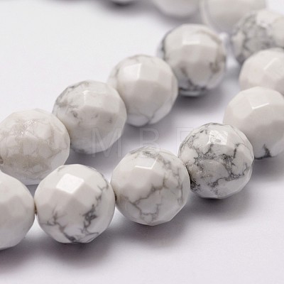 Natural Howlite Beads Strands G-D840-44-10mm-1