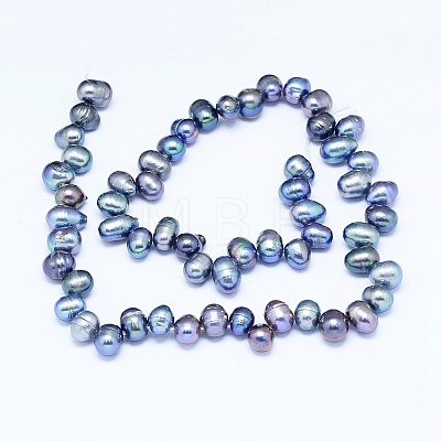 Natural Cultured Freshwater Pearl Beads Strands PEAR-G004-03B-01A-1