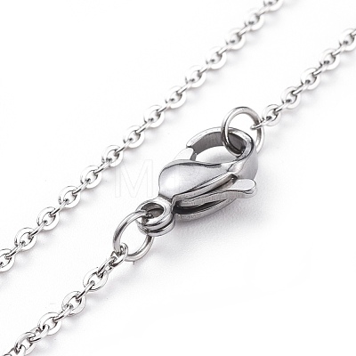 304 Stainless Steel Pendant Necklaces NJEW-JN02554-1