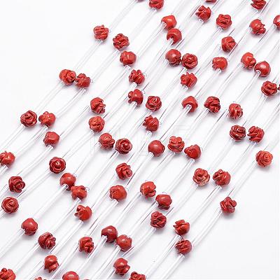 Natural Red Jasper Beads G-O156-A-07-1