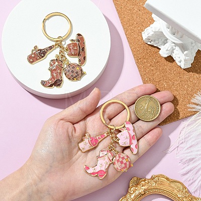 Cowboy Style Alloy Enamel Keychain KEYC-YW00148-01-1