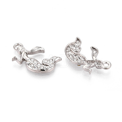 Alloy Rhinestone Pendants FIND-N008-19P-1