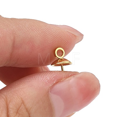 304 Stainless Steel Cup Pear Peg Bails Pin Pendants X-STAS-G248-03-1