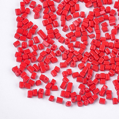 Baking Paint Glass Beads SEED-S023-11A-06-1