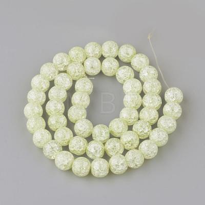 Synthetic Crackle Quartz Beads Strands GLAA-S134-8mm-08-1