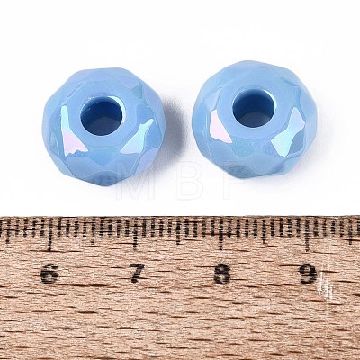 Opaque Acrylic European Beads OACR-E033-23E-1