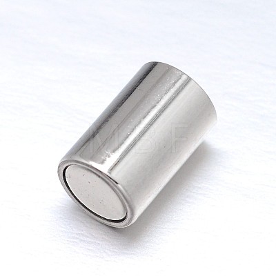 304 Stainless Steel Magnetic Clasps with Glue-in Ends STAS-M200-C-01-1