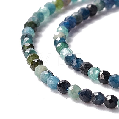 Natural Blue Tourmaline Beads Strands G-A021-04A-1