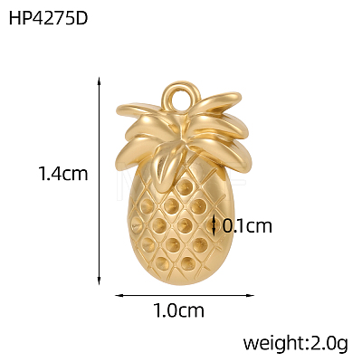 304 Stainless Steel Pendants STAS-OY017-42G-1