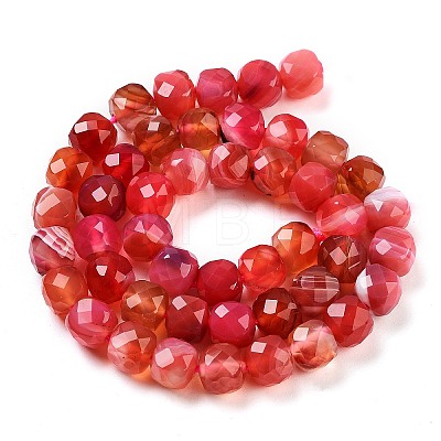 Natural Agate Dyed Beads Strands G-H028-A08-01-1