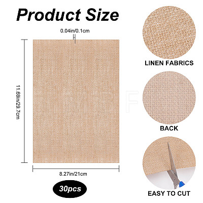 Christmas Linen Fabrics DIY-WH0304-565-1