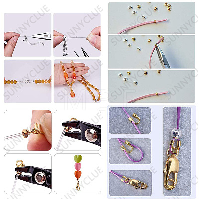 340Pcs Ending Findings Kits for DIY Jewelry KK-SC0001-88G-1