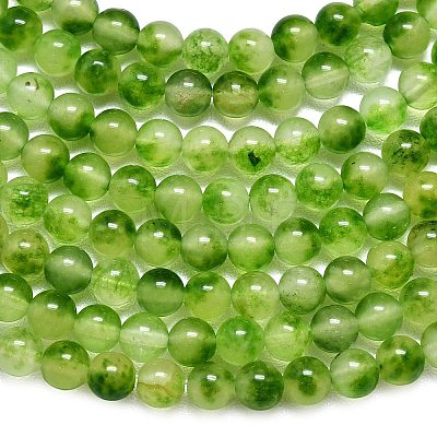 Natural Malaysia Jade Beads Strands G-L645-C01-6mm-31-1