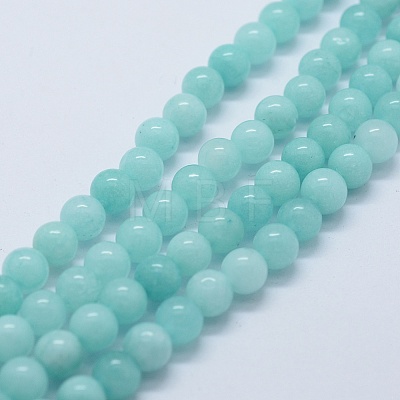Natural & Dyed White Jade Bead Strands X-G-P370-02-8mm-1