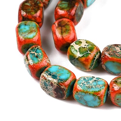 Natural Imperial Jasper Beads Strands G-N342-62G-1