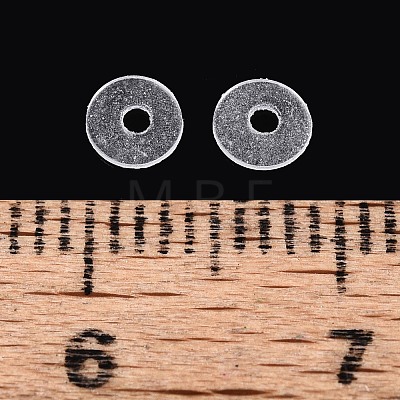 50Pcs Transparent PVC Insulating Gaskets PVC-T006-4mm-01-1