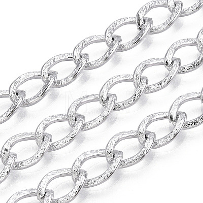 Aluminium Textured Curb Chains CHA-T001-45S-1