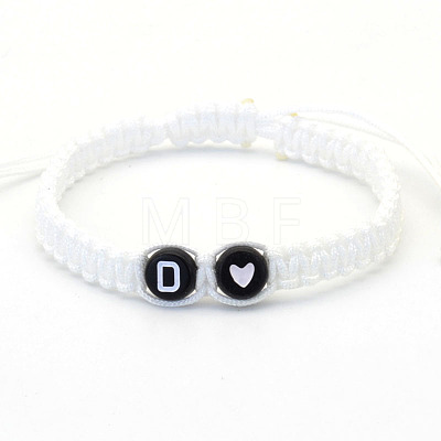 Resin Beads Braided Bead Bracelets FS-WG7326D-04-1